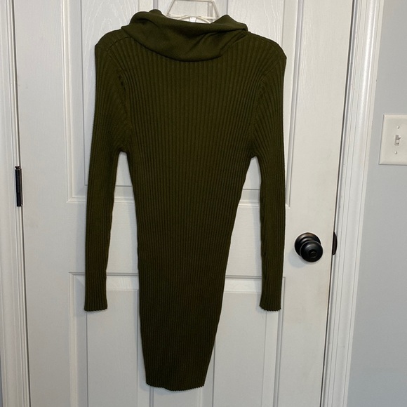 Cowl Neck Sweater Dress - Picture 3 of 5